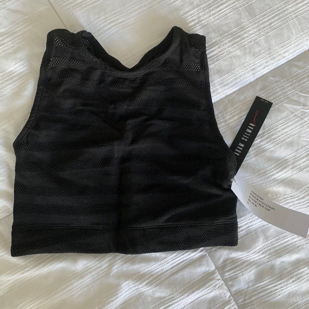 Adam Selman Sport Racer Crop Top
